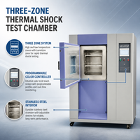 Cámara de Prueba de Choque Térmico de Tres Zonas, Máquina de Ciclo de Temperatura con Controlador Programable para Pruebas Electrónicas