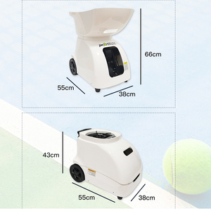 Mesin bola tenis otomatis portabel profesional, Robot pelatih ABS untuk latihan pengontrol aplikasi IOS/Android - Product Image 4