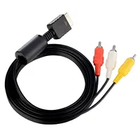 Câble audio AV 1,8 m, composite 3 RCA en cuivre pour console Sony PS2/PS3/PS1, adaptateur convertisseur de câble pour accessoires PS1 2 3