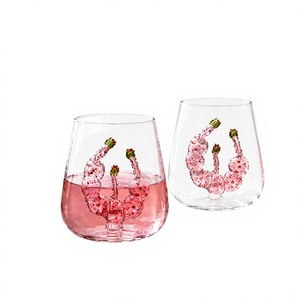 Vasos de Vidrio Transparente de Borosilicato Hechos a Mano de 300 ml, Vasos Reutilizables para Whisky, Agua y Jugos, Libres de Plomo, al por Mayor - Product Image 2