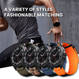 สายไนลอน22มม. 20มม. สำหรับ <span class=keywords><strong>Samsung</strong></span> Galaxy WATCH 6 5 <span class=keywords><strong>4</strong></span> 44มม. 5Pro 6กำไล S3เกียร์47มม. แบบสปอร์ตสำหรับ Huawei Ultimate BAND - Product Image 5