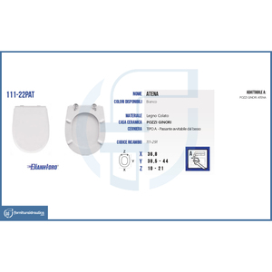 Siège de toilette allongé moderne en matériau PP, conçu pour la salle de bain Pozzi Ginori Atena Vase - Product Image 2
