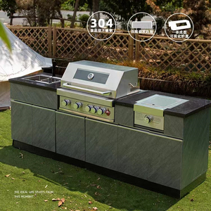 NEW Modular stainless steel outdoor kitchen set edelstahl door outdoor kitchen bbq island outdoor kitchen cabinet
