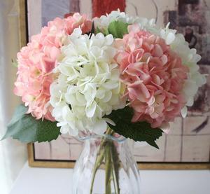 Party Supplies <strong>Artificial</strong> <strong>Hydrangea</strong> Flower Head 47cm Single Real Touch <strong>Hydrangeas</strong> for Wedding Centerpieces Home Flower - Product Image 1