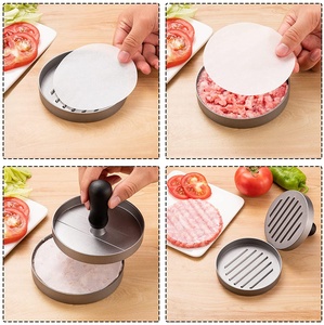 <span class=keywords><strong>Presse</strong></span> à <span class=keywords><strong>Hamburger</strong></span> antiadhésive en métal, lot de 50, pressoir professionnel pour viande, pour <span class=keywords><strong>Hamburger</strong></span>, tenue de fête - Product Image 5