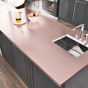 Papel Adhesivo Decorativo ORON DECO, Rollo de Papel Metálico <span class=keywords><strong>Autoadhesivo</strong></span> con Diseño de Rosas Doradas, para Decoración de Cocina - Product Image 1