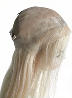 Perruque médicale en cheveux humains vierges européens de qualité supérieure pour femmes, pour l'alopécie, à peau fine, nouée à la main, sans colle, avec dentelle HD transparente et base en soie