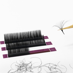 Venta al por mayor de extensiones de pestañas rizadas naturales J B C CC D DD L de etiqueta privada, caja de embalaje de pestañas personalizada - Product Image 3