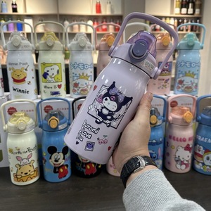 Gobelet isotherme personnalisable en acier inoxydable 316 pour enfants, motif dessin animé, grande capacité, pour garçons et filles, élèves du primaire, haut de gamme - Product Image 2