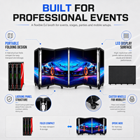 Panneau LED portable P2.6 à six volets pour DJ, affichage numérique, mur vidéo pour club de musique, scène, bar, événement, exposition
