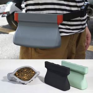 Portable Outdoor Training Waist Bag <b>Silicone</b> <b>Waterproof</b> Treat Pouch With Belt - Product Image 2