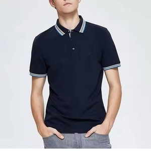 Chemise polo pour homme de qualité supérieure, style élégant, col classique, 100% coton, manches courtes, respirante, été - Product Image 5