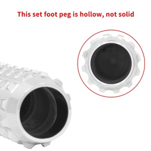 Repose-pieds CNC noir/chrome pour moto Harley Sportster <span class=keywords><strong>883</strong></span> 1200 XL <span class=keywords><strong>XR</strong></span> VRSC Softail Dyna Touring Electra Glide FLHX - Product Image 2