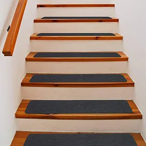 Heap-alfombra antideslizante para escaleras, tapete de paso para escaleras