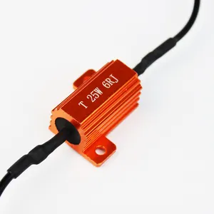 LED Bulb Load Resistor 25W 6Ohm To Solve Car Hyper FlashError Code For T10 Festoon T15 1156 1157 7440 7443 3156 3157 LED Bulb