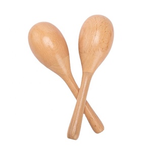 <span class=keywords><strong>Maracas</strong></span> pour bébé en bois de hêtre de qualité supérieure, modèle MR-06, option de logo personnalisé, <span class=keywords><strong>prix</strong></span> promotionnel d'usine, vente en gros pour les amateurs de musique - Product Image 1