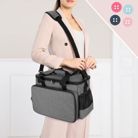 Sac de transport pour machine à coudre avec plusieurs poches de rangement et bandoulière, grand sac de rangement pour machine à coudre