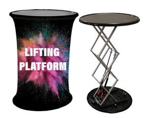 High Quality <b>Foldable</b> Aluminum Alloy Pop up Counter Trade Show Elevating Convenient Front <b>Desk</b> - Product Image 1