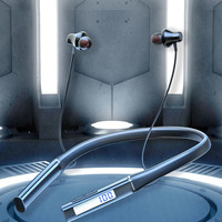 Headset Nirkabel Sport In-ear dengan Tali Leher, Tahan Air, HiFi Bass Dalam, Earphone TWS untuk Lari, ENC 5.3 Audifonos