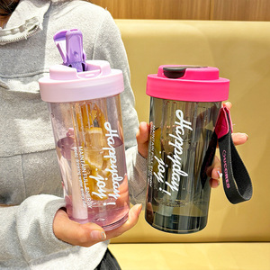 Decani <b>Plastic</b> Drinkware Travel <b>Cup</b> 500Ml Leak Proof Portable For Students And Women - Product Image 1