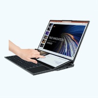 Offre d'usine : Ordinateur portable double écran en métal 16''+14'' IPS tactile, processeur I7 10750H 2.6GHz, ordinateur de jeu, clavier anglais