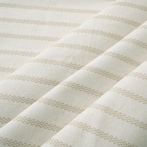 Tessuto misto cotone-lino plissettato tenda da doccia a righe <span class=keywords><strong>Beige</strong></span> Patchwork e Design ad arco <span class=keywords><strong>arredamento</strong></span> Standard per il <span class=keywords><strong>bagno</strong></span> - Product Image 5