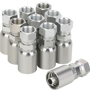 Kit de raccord hydraulique à tête hexagonale, diamètre intérieur 1/2-1/4-3/8-3/4 pouce, JIC 37, articulation pivotante - Product Image 1