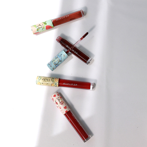 Emballage de <span class=keywords><strong>tube</strong></span> de gloss à lèvres personnalisé avec logo d'artiste, capuchon rond en papier unique, contenants pour gloss à lèvres, tubes à rouge à lèvres cosmétiques vides - Product Image 2
