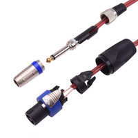 Kabel Speaker XLR 9 Konduktor Tembaga Murni 16 Gauge untuk Monitor, Pemutar DVD & Home Theater