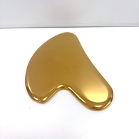 لون ذهبي أفضل سعر من الفولاذ المقاوم للصدأ Gua Sha كشط الوجه شعار مخصص معدن الفولاذ المقاوم للصدأ طقم GuaSha