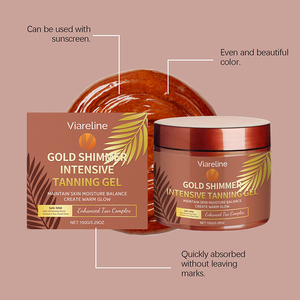 Gel <span class=keywords><strong>Bronceador</strong></span> Vegano de 150g, Crema Bronceadora Natural y Orgánica de Bronceado Intenso - Product Image 4