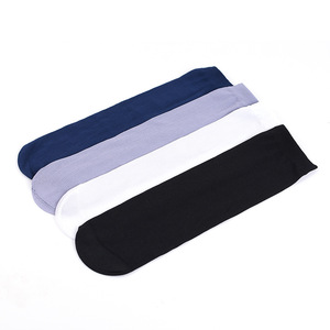 Men's Ankle <b>Socks</b> Breathable <b>Polyester</b> Fiber Solid Color Black Regular Casual <b>Socks</b> for Youth and Adolescents - Product Image 4