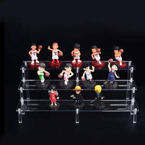 Étagère à plusieurs niveaux en acrylique poli à 3 niveaux, <span class=keywords><strong>présentoir</strong></span> de bureau transparent en forme de trapèze, support vertical pour tube, nourriture, <span class=keywords><strong>gâteau</strong></span>, dessert - Product Image 2