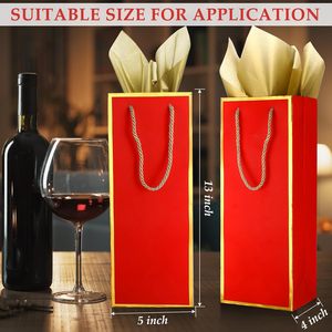 Sacs cadeaux de haute couture, lamination mate, matériaux recyclés, emballage personnalisable pour vin rouge, cigarettes, spiritueux blancs, tasses - Product Image 5