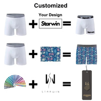 Bóxers de Algodón sin Costuras Cómodos Personalizados de Fábrica en Color Sólido para Hombre
