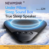 Haut-parleur sans fil pour oreiller avec bruit blanc, enceintes Bluetooth pour le sommeil à placer sous l'oreiller, minuteurs 30/60/90 min, son stéréo HIFI