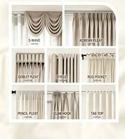 Rideaux occultants modernes de luxe en coton/lin tricoté pour cuisine et salon, vente en gros