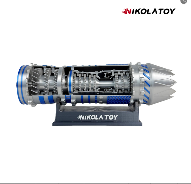 NIKOLATOY J-35A Flow Turbojet Engine Model Fighter Jet Engine Creative Birthday Gift with Original Packaging Unisex