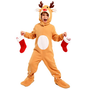 Costume da Alce <span class=keywords><strong>Natalizio</strong></span> per Bambini Luolan - Balaclava e Guanti Inclusi, Unisex, per Feste, Spettacoli e Giochi di Ruolo - Product Image 3