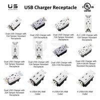 UL listelenen 15 Amp 125 Volt in-duvar priz 3 Prong elektrik soketi beyaz duvar Outlet dubleks priz elektrik prizi