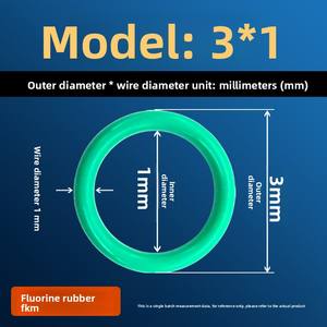 حلقة مطاطية من الفلورين بقطر سلكي من 1.5 إلى 10 مم، حلقة إحكام مقاومة للحرارة العالية مصنوعة خصيصًا - Product Image 6