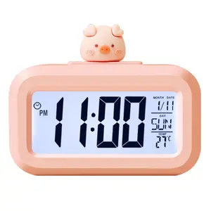 Minuterie d'étude dessin animé mignon horloge de Table de bureau personnalisée horloge numérique électronique veilleuse réveil