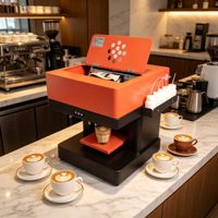 Pasokan Langsung Pabrik Printer Kopi 3D Flatbed CISS Tinta Edible Mesin Latte Art untuk Distribusi Grosir Global Baru