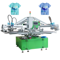 Máquina automática de serigrafía de pulpo de 4 colores para camisetas Nueva condición con motor de función de secado y componentes de núcleo PLC