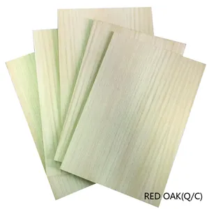 家具和门用木板松木单板4x8杨木芯红皮白/红橡木胶合板3a级