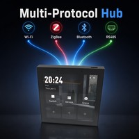 Panel de Control Inteligente Zigbee Inalámbrico Tuya para Hogar Inteligente, Pantalla de 4 Pulgadas, Control por Voz Alexa, Automatización del Hogar