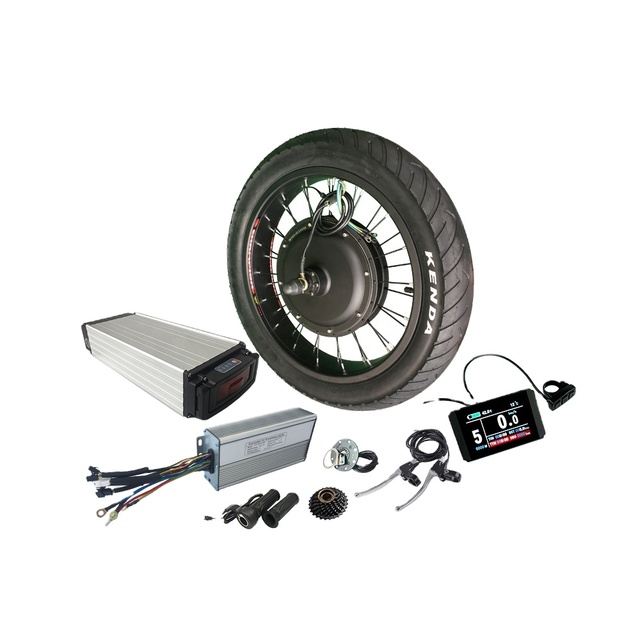 2024 High Speedy Conversion Kit Electric Bike with LCD Display Electric Bicycle Kit 350-12000w with High Speed Hub Motor Kits