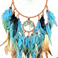 Esthetische boom des levens veren windgong hanger, zoete meisjesachtige wanddecoratie, romantisch Valentijnscadeau