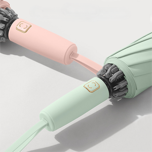 Precio <span class=keywords><strong>sorpresa</strong></span> nuevo diseño colorido al por mayor paraguas grande plegable al aire libre con mango de goma de silicona para la lluvia - Product Image 1