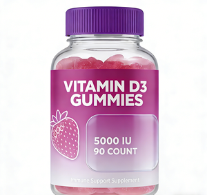 Özel Marka Sağlık Gıda Takviyesi, Bağışıklık Desteği İçin <span class=keywords><strong>Vitamin</strong></span> <span class=keywords><strong>D</strong></span> Jelibonları Sunuyor, Bağışıklık ve Kemik Sağlığı İçin - Product Image 1